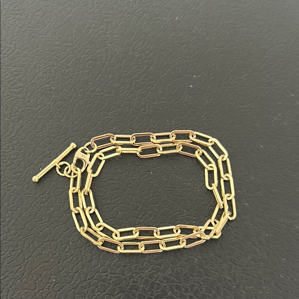 Loren Stewart x Curateur Double Wrap Paperclip Chain Bracelet